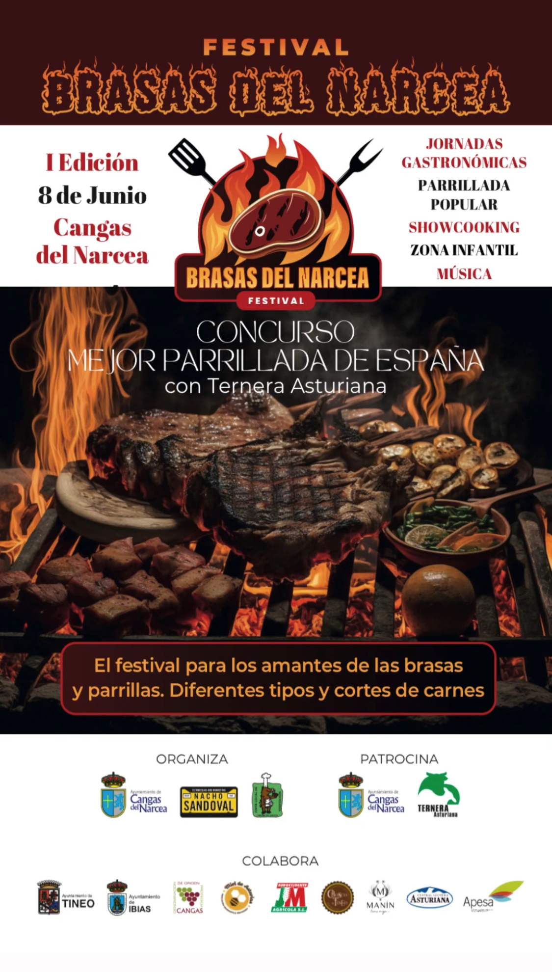 La Mejor Parrillada de España se elaborará con Ternera Asturiana en el Festival “Brasas del Narcea”